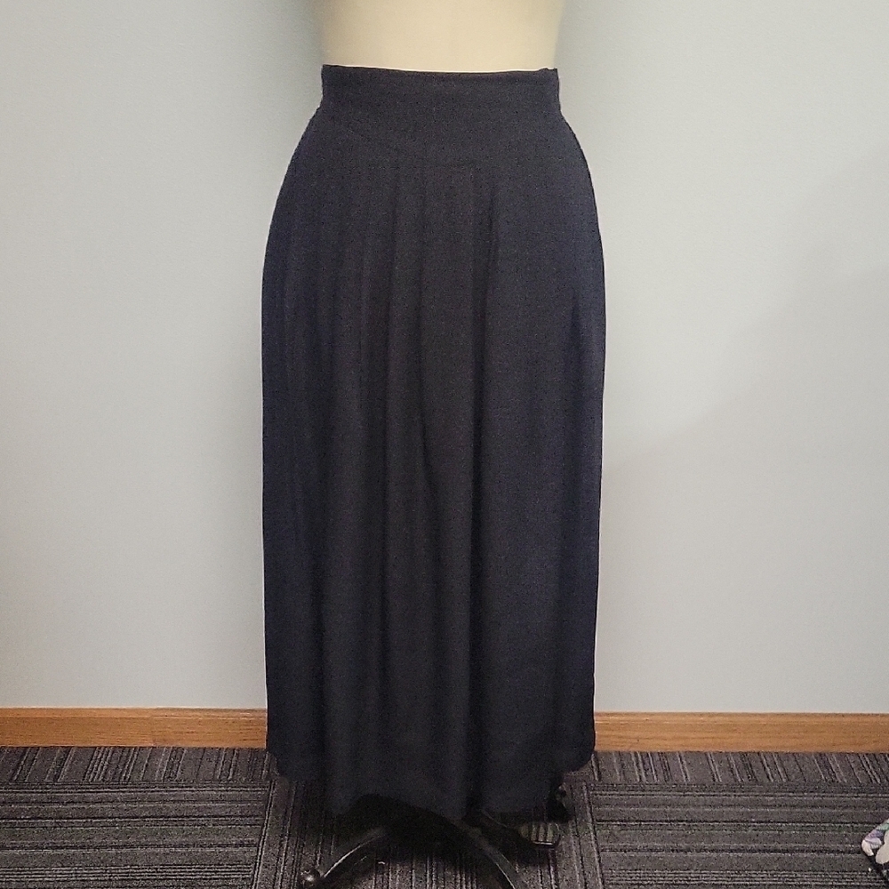 Greg Adams Vintage Black Midi Skirt.